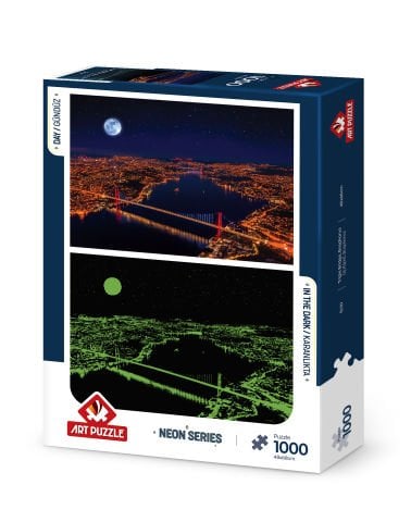 Art Puzzle Üç Köprü, Bosphorus 1000 Parça Neon Puzzle