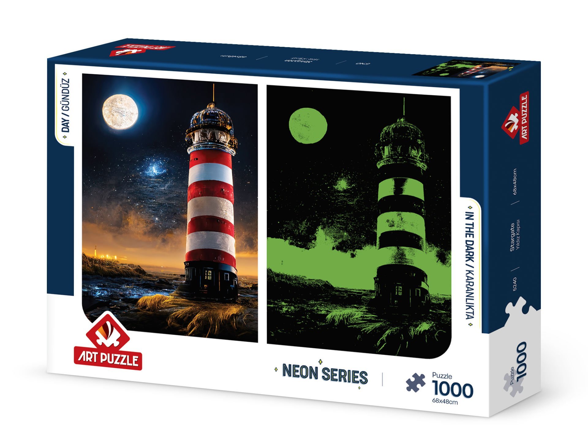 Art Puzzle Yıldız Kapısı 1000 Parça Neon Puzzle