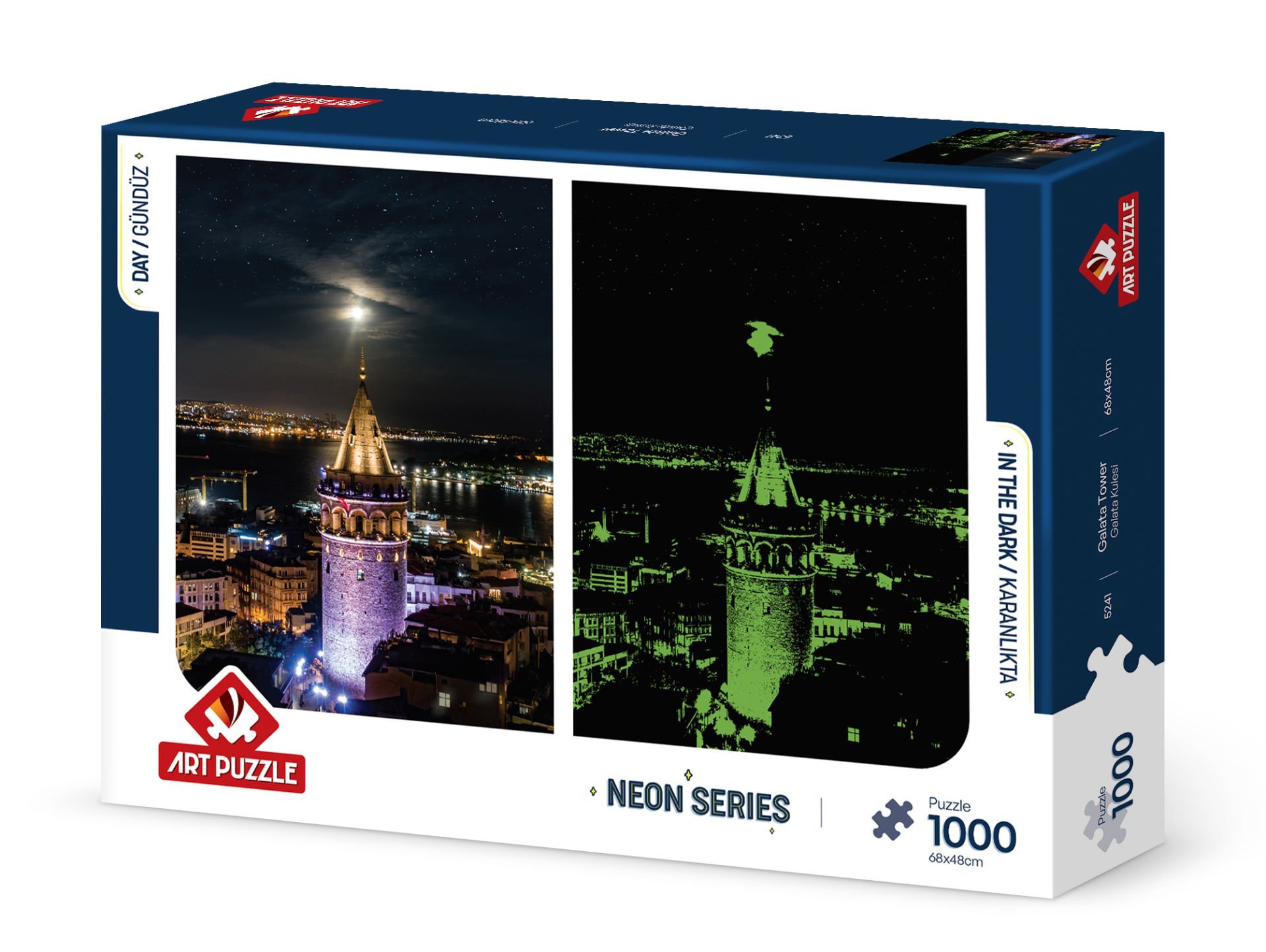 Art Puzzle Galata Kulesi 1000 Parça Neon Puzzle