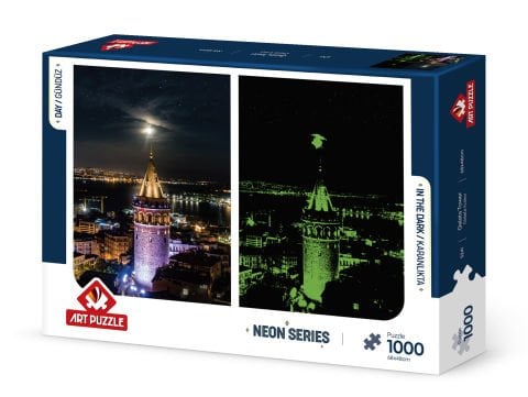 Art Puzzle Galata Kulesi 1000 Parça Neon Puzzle