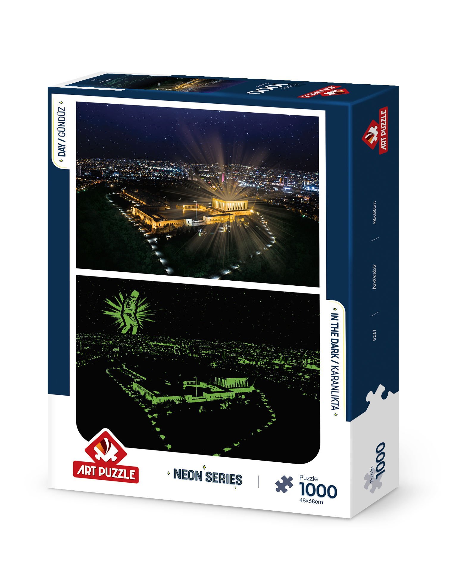 Art Puzzle Anıtkabir 1000 Parça Neon Puzzle