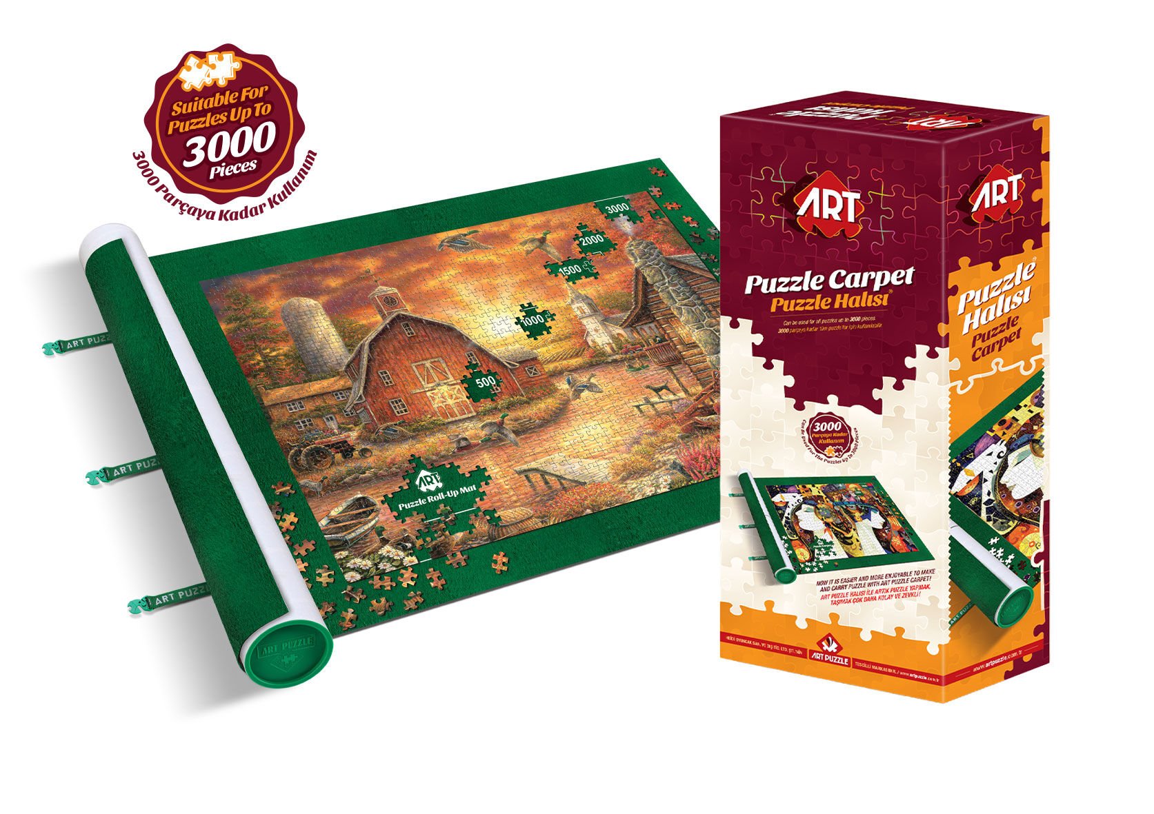 Art Puzzle Halısı 3000'lik (kutulu)