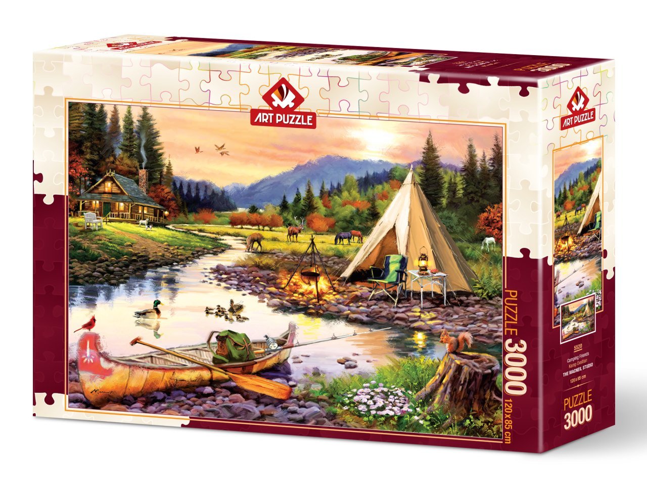 Art Puzzle Kamp Dostları 3000 Parça Puzzle