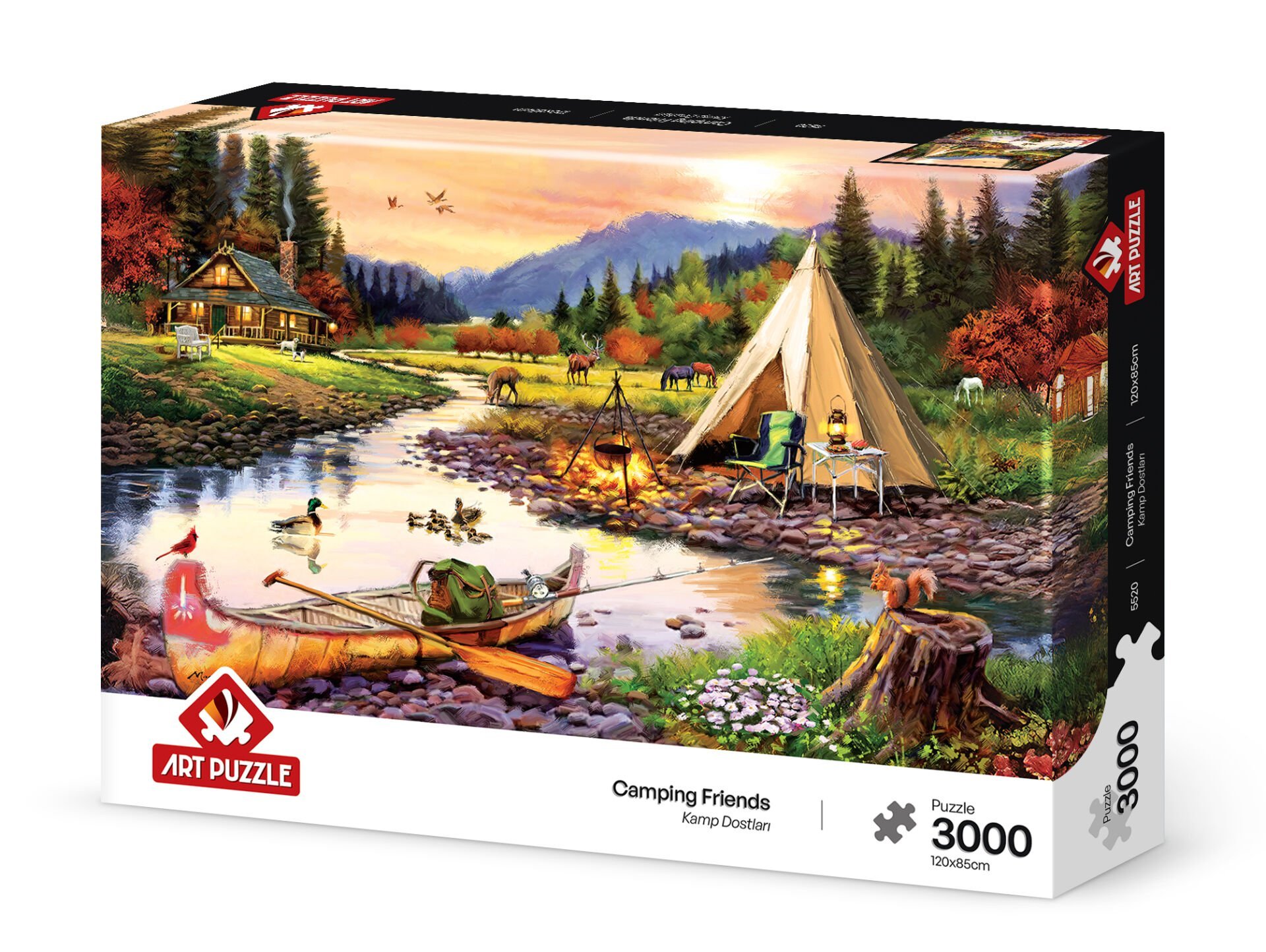 Art Puzzle Kamp Dostları 3000 Parça Puzzle