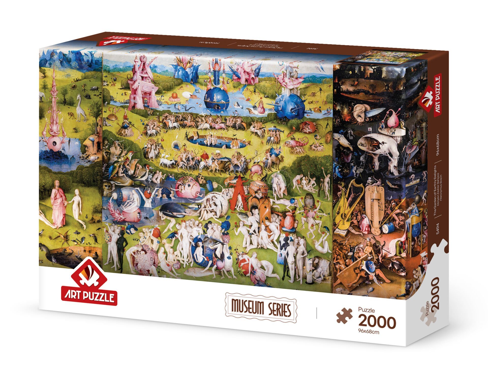 Art Puzzle Dünyevi Zevkler Bahçesi, Hieronymus Bosch 2000 Parça Puzzle