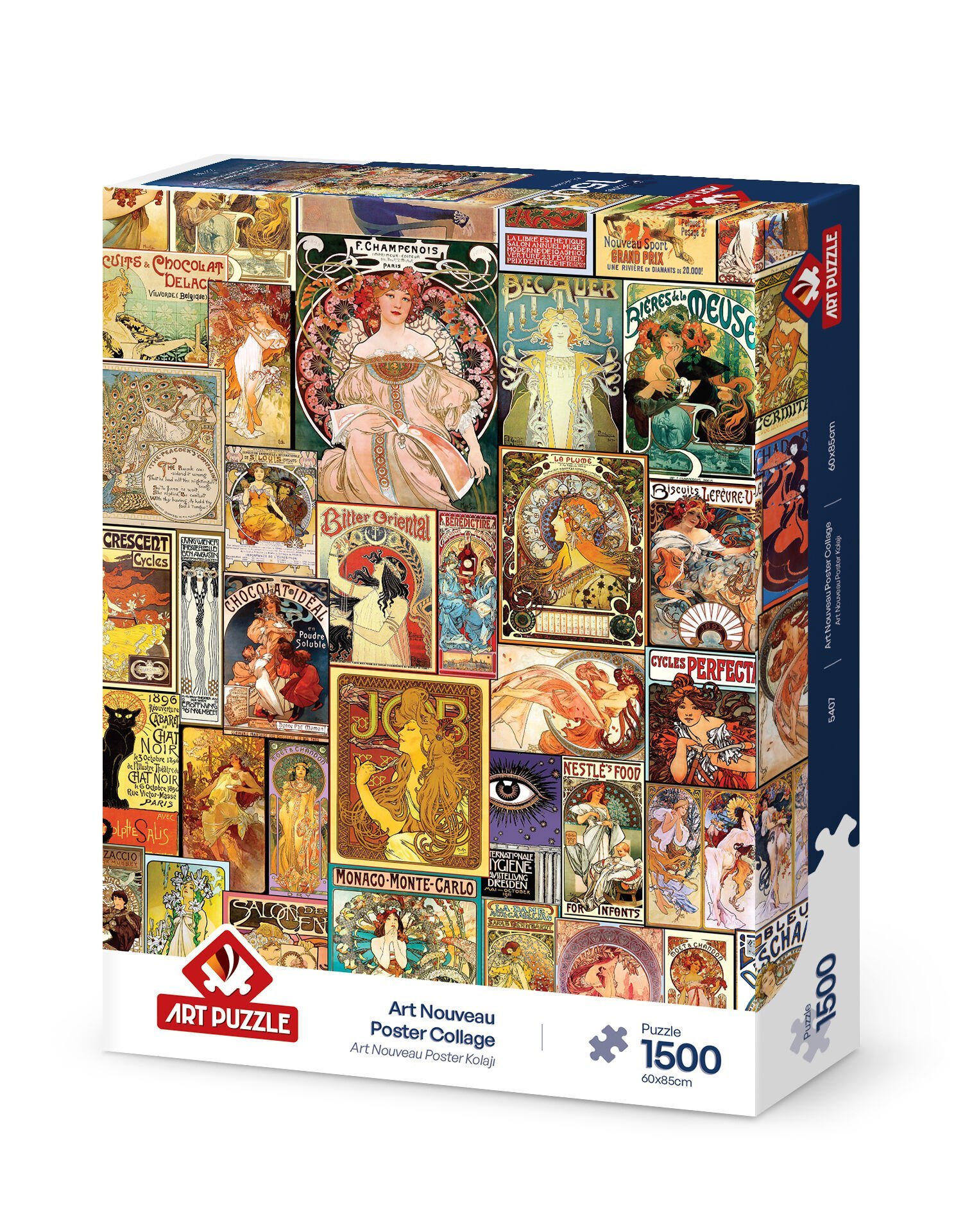Art Puzzle Art Nouveau Poster Kolajı 1500 Parça Puzzle