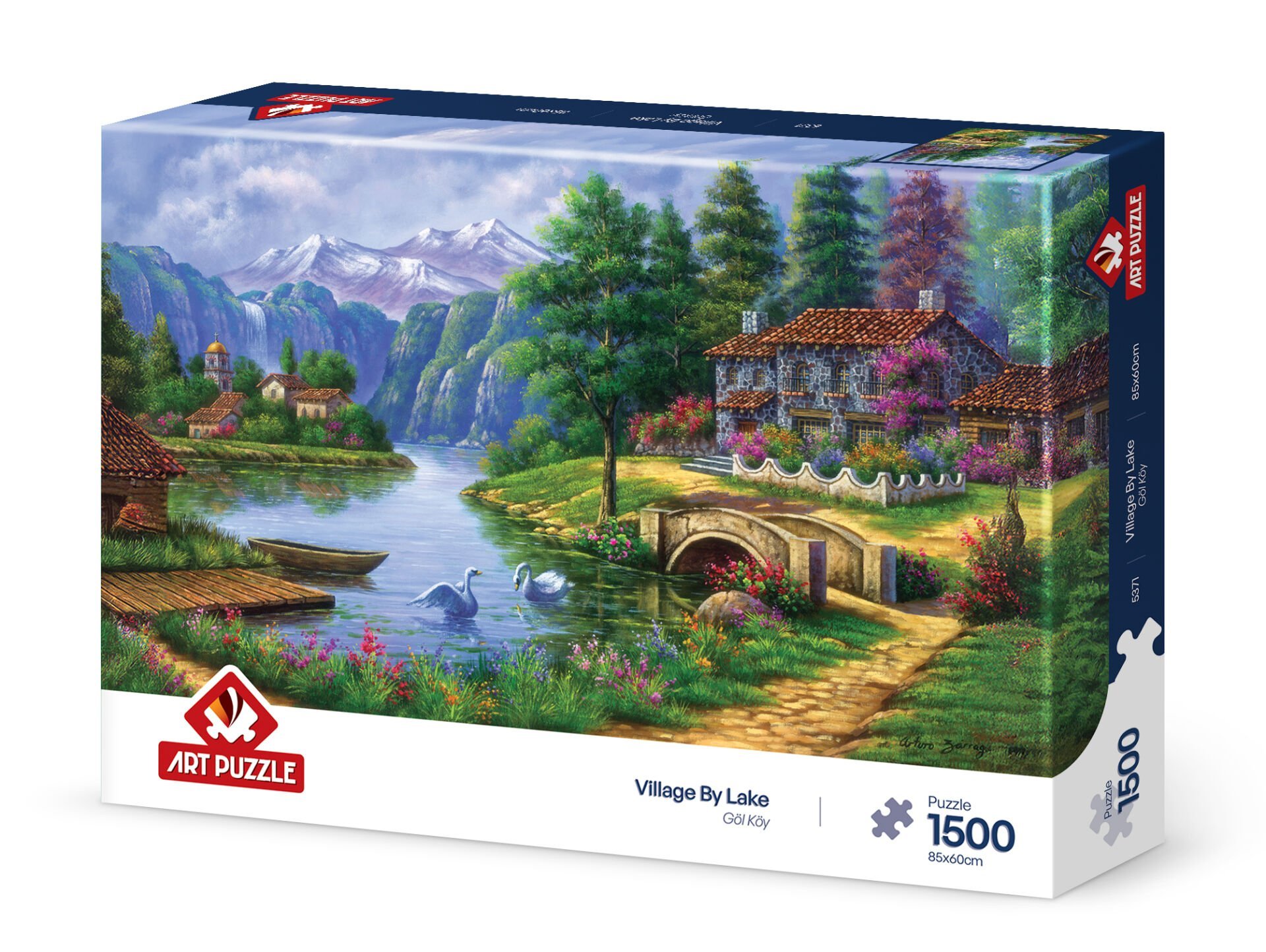 Art Puzzle Göl Köy 1500 Parça Puzzle
