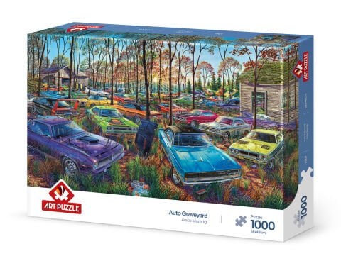 Art Puzzle Araba Mezarlığı 1000 Parça Puzzle