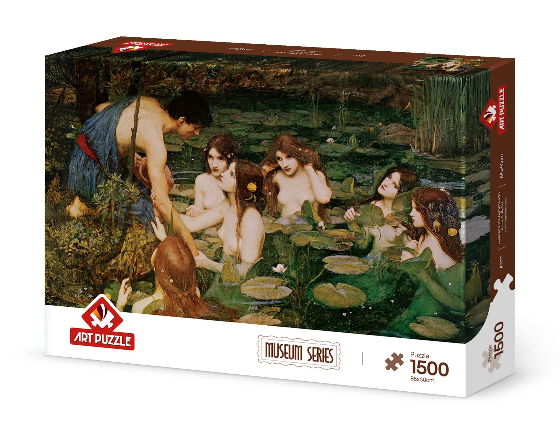 Art Puzzle Hylas ve Su Perileri,1896 1500 Parça Puzzle