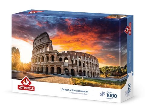 Art Puzzle Colosseum'da Gün Batımı 1000 Parça Puzzle