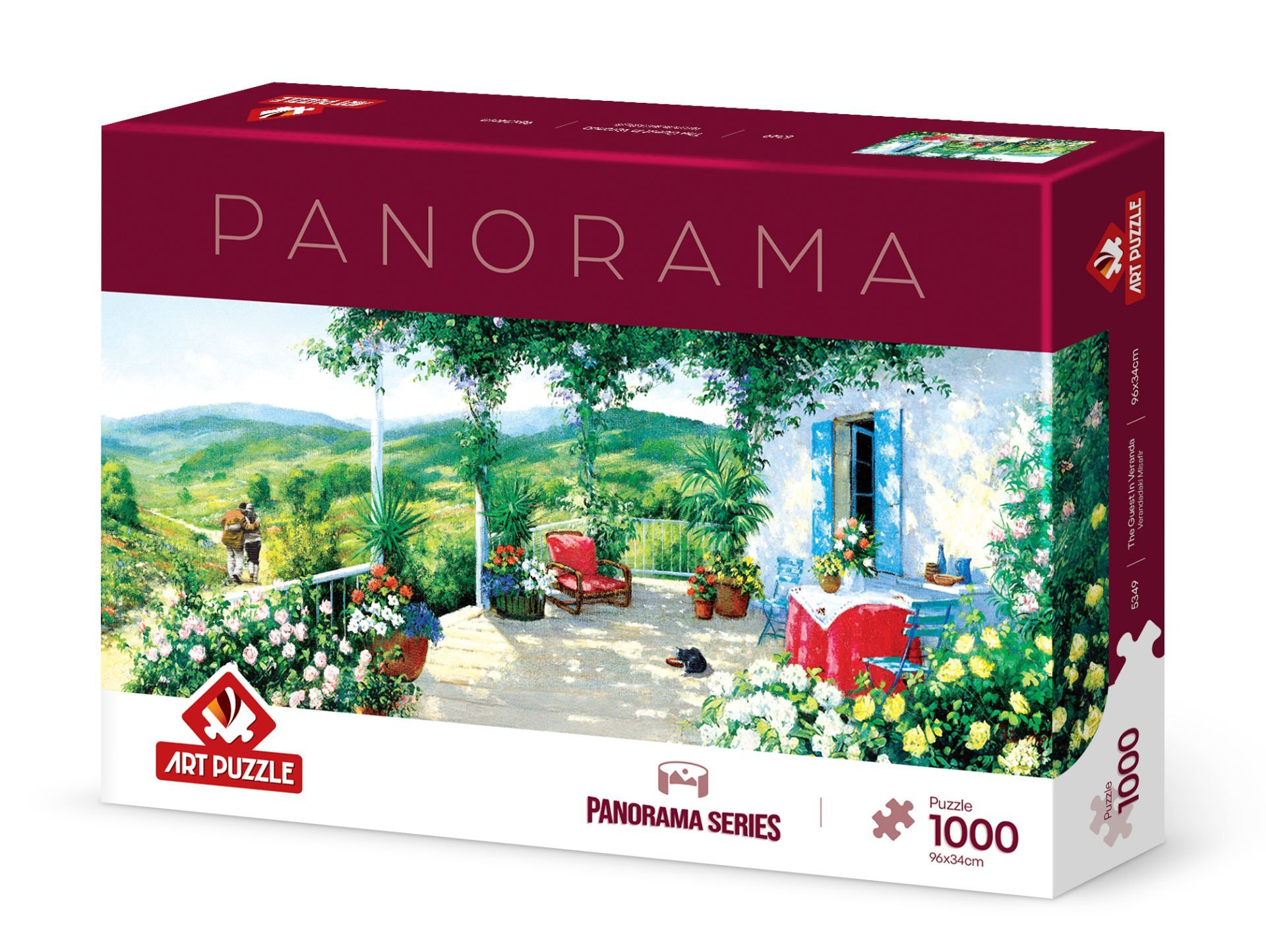 Art Puzzle Verandadaki Misafir 1000 Parça Panorama Puzzle