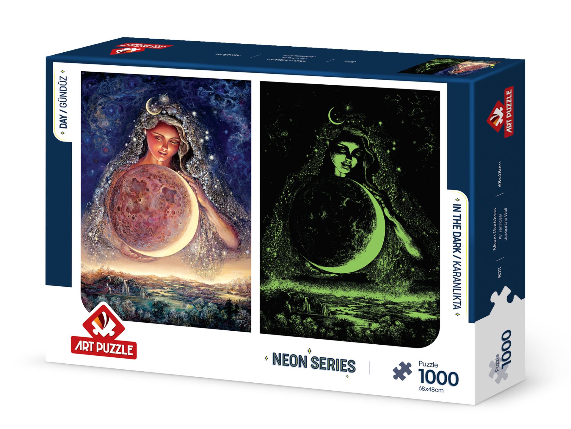Art Puzzle Ay Tanrıçası 1000 Parça Neon Puzzle