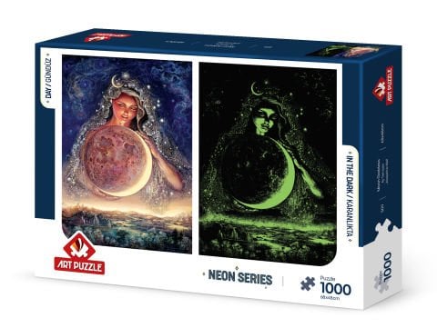 Art Puzzle Ay Tanrıçası 1000 Parça Neon Puzzle