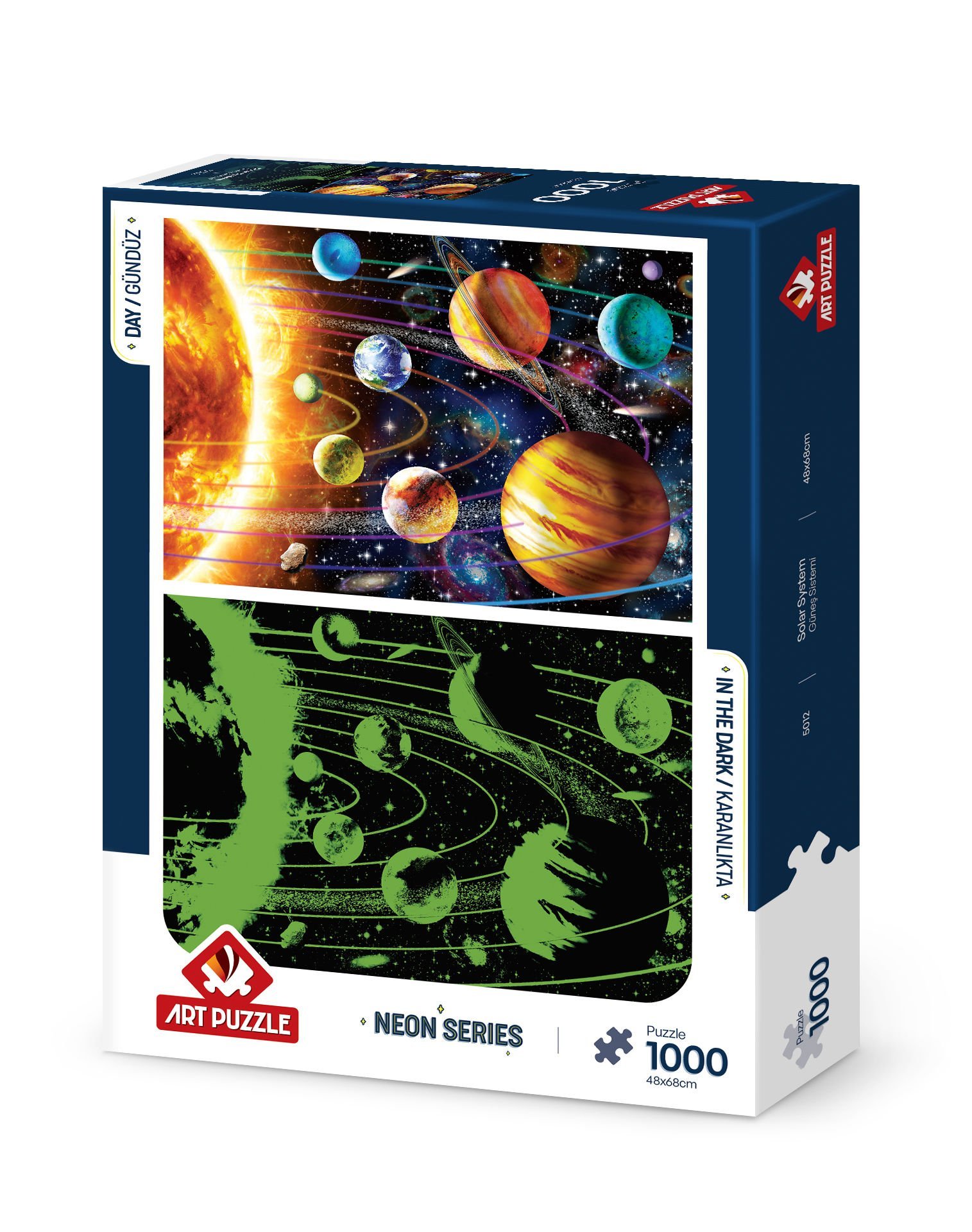 Art Puzzle Güneş Sistemi 1000 Parça Neon Puzzle