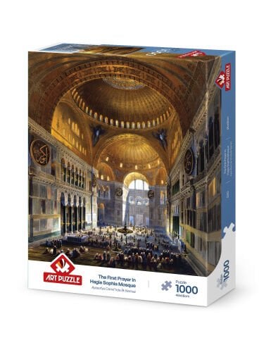 Art Puzzle Ayasofya Camii'nde İlk Namaz 1000 Parça Puzzle