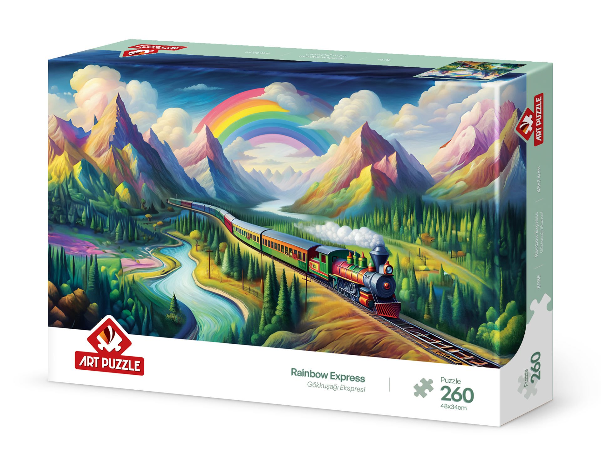 Art Puzzle Gökkuşağı Ekspresi 260 Parça Puzzle