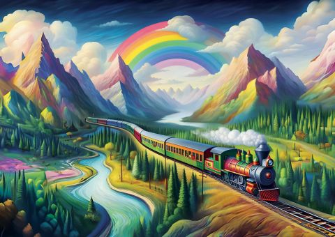 Art Puzzle Gökkuşağı Ekspresi 260 Parça Puzzle
