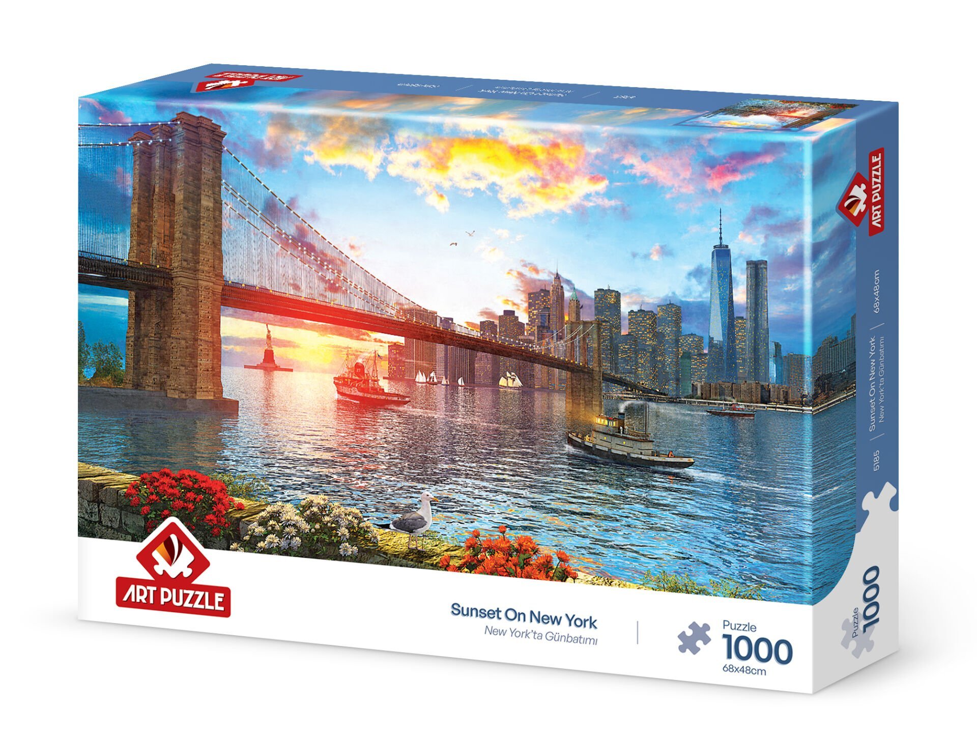 Art Puzzle New York'ta Günbatımı 1000 Parça Puzzle