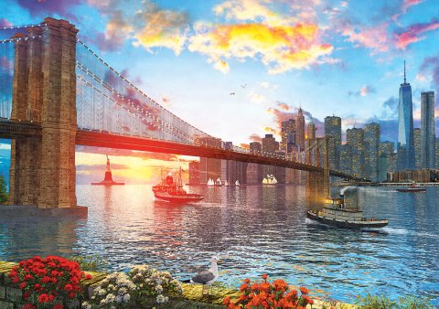 Art Puzzle New York'ta Günbatımı 1000 Parça Puzzle