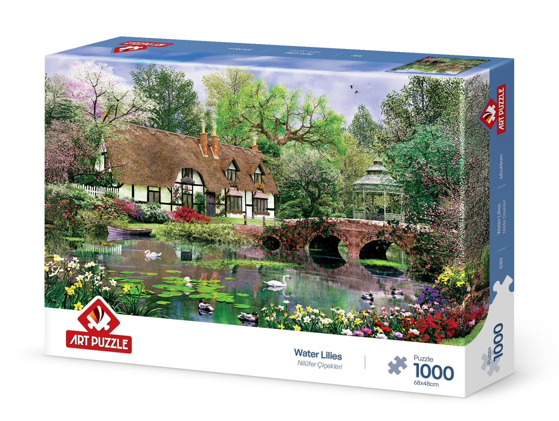 Art Puzzle Nilüfer Çiçekleri 1000 Parça Puzzle