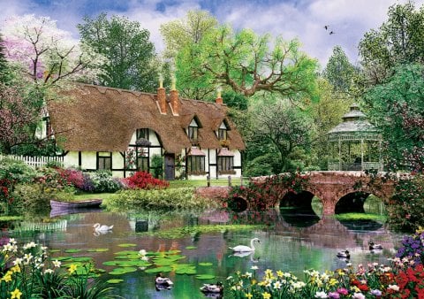 Art Puzzle Nilüfer Çiçekleri 1000 Parça Puzzle