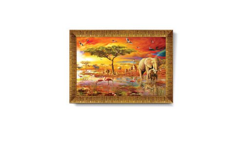 Art Puzzle Savana'nın Kralları 1000 Parça Çerçeveli Puzzle