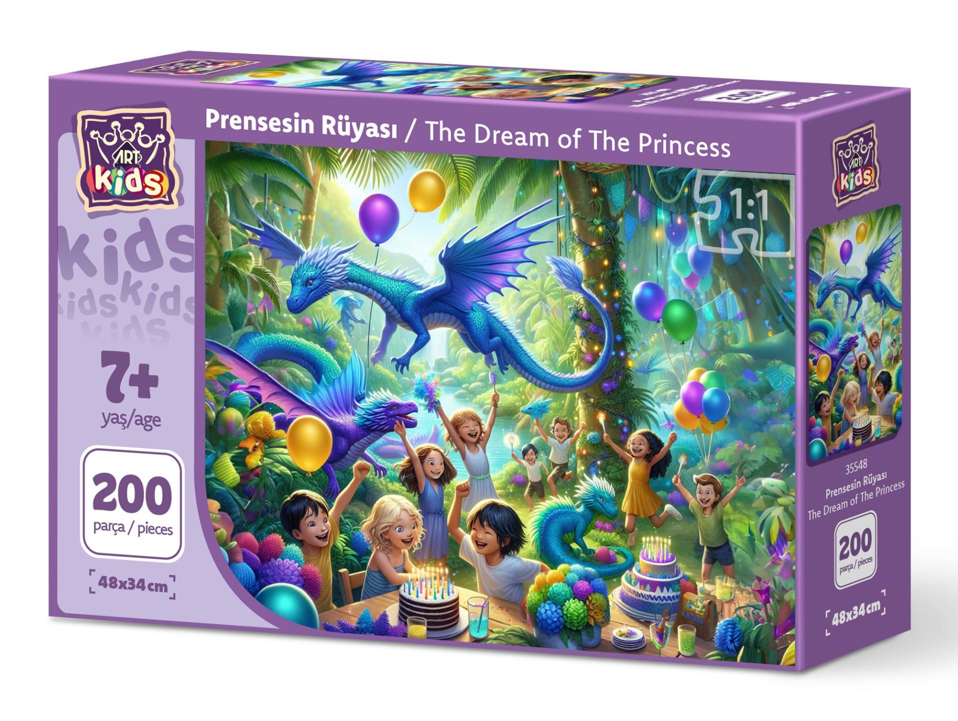 Art Çocuk Prensesin Rüyası 200 Parça Puzzle