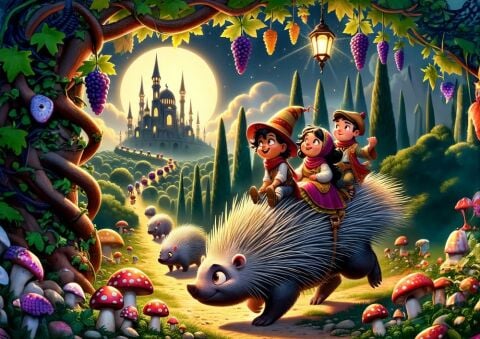 Art Çocuk Kirpi Ve Arkadaşları 200 Parça Puzzle