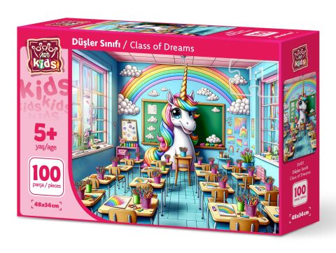 Art Çocuk Düşler Sınıfı 100 Parça Puzzle