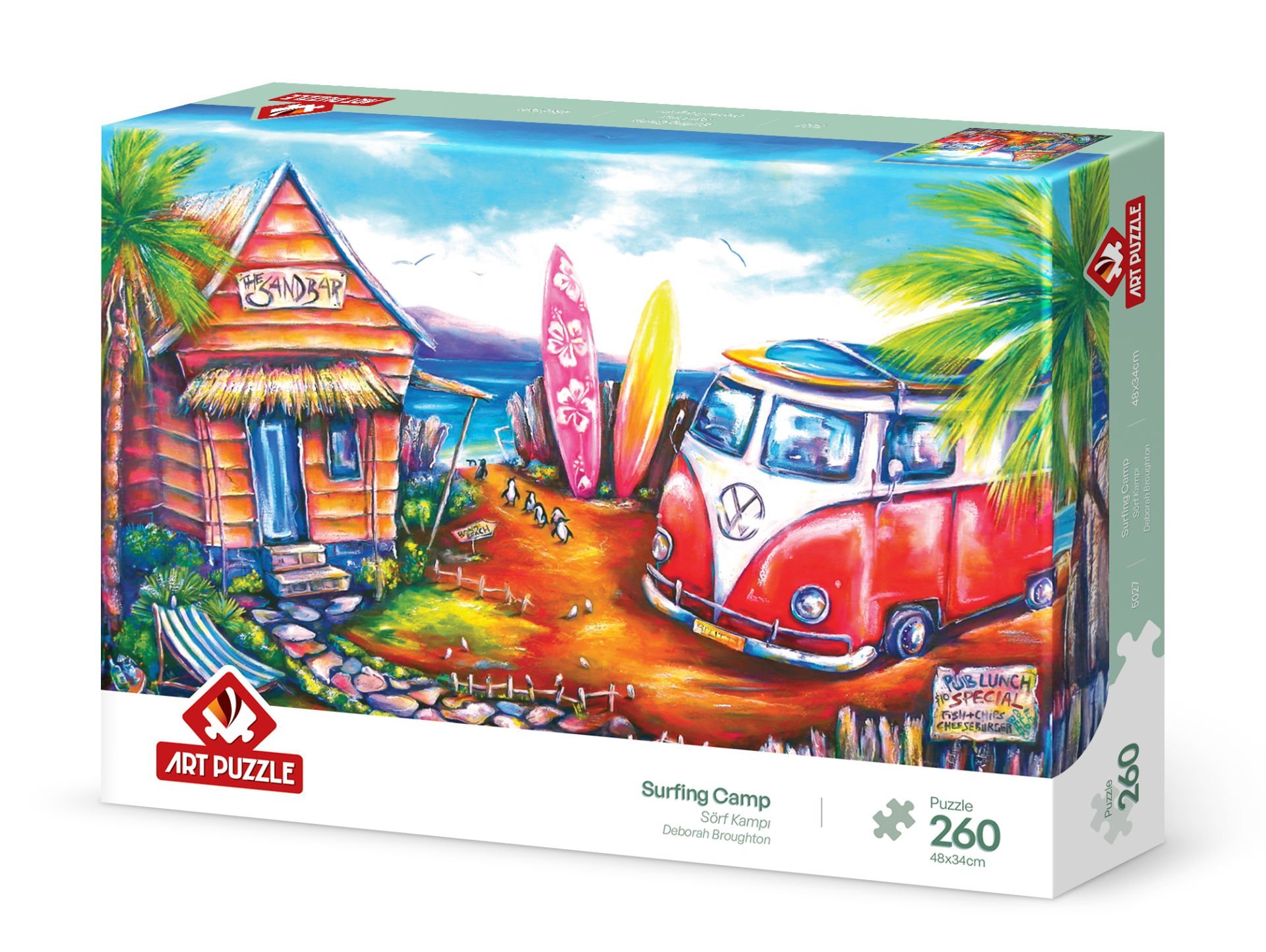 Art Puzzle Sörf Kampı 260 Parça Puzzle