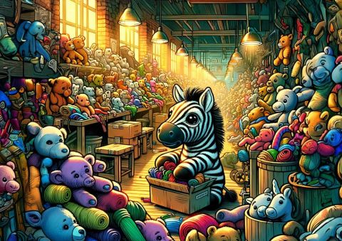 Art Çocuk Oyuncak Fabrikası 100 Parça Puzzle