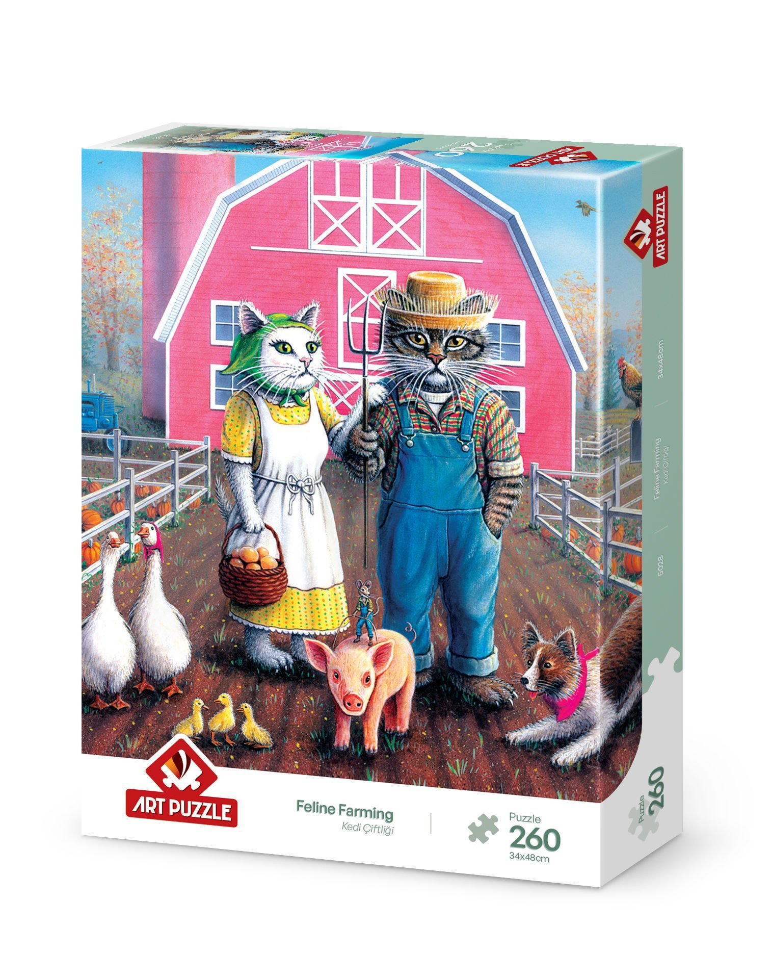 Art Puzzle Kedi Çiftliği 260 Parça Puzzle