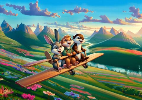 Art Çocuk Haylaz Pilotlar 100 Parça Puzzle