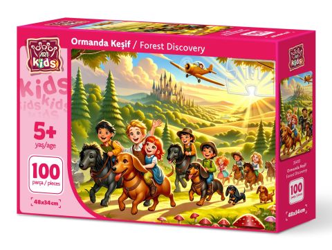 Art Çocuk Ormanda Keşif 100 Parça Puzzle