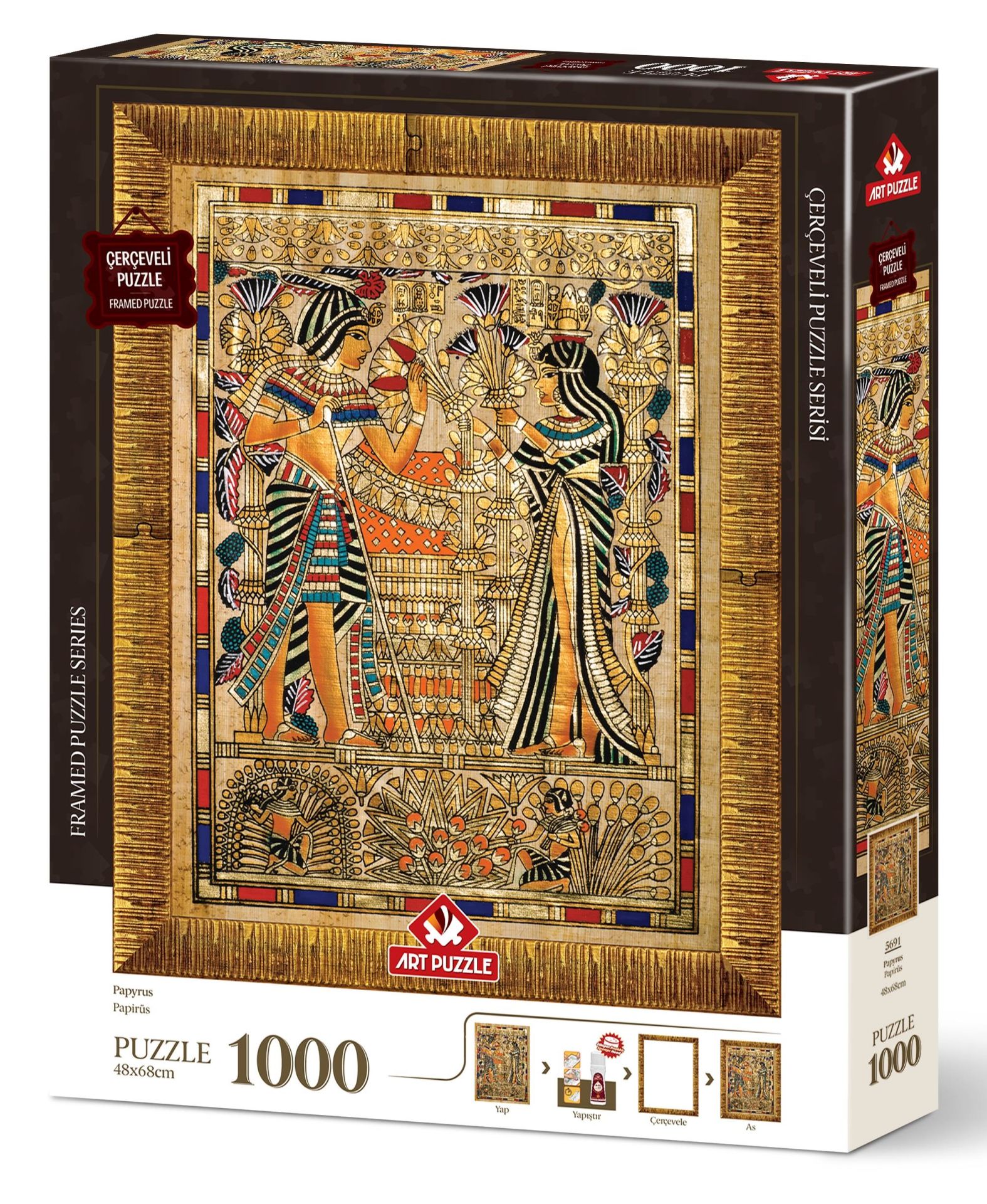 Art Puzzle Papirüs 1000  Parça Çerçeveli Puzzle