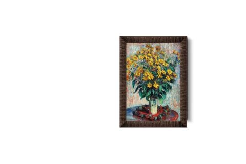 Art Puzzle Kudüs Enginar Çiçekleri, Claude Monet 1000  Parça Çerçeveli Puzzle