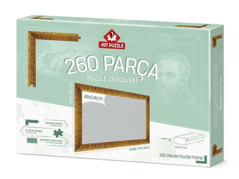 Art Puzzle Altın  260 Parça Demonte Puzzle Çerçevesi