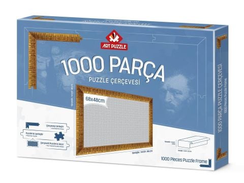 Art Puzzle Altın 1000 Parça Demonte Puzzle Çerçevesi