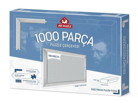 Art Puzzle Beyaz 1000 Parça Demonte Puzzle Çerçevesi