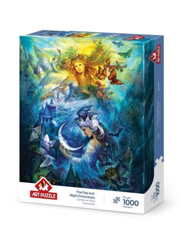Art Puzzle Gündüz ve Gece Prensesleri 1000 Parça Puzzle