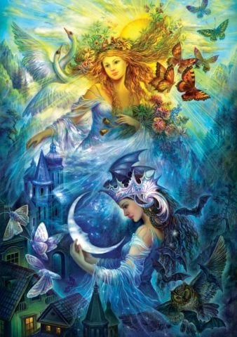 Art Puzzle Gündüz ve Gece Prensesleri 1000 Parça Puzzle