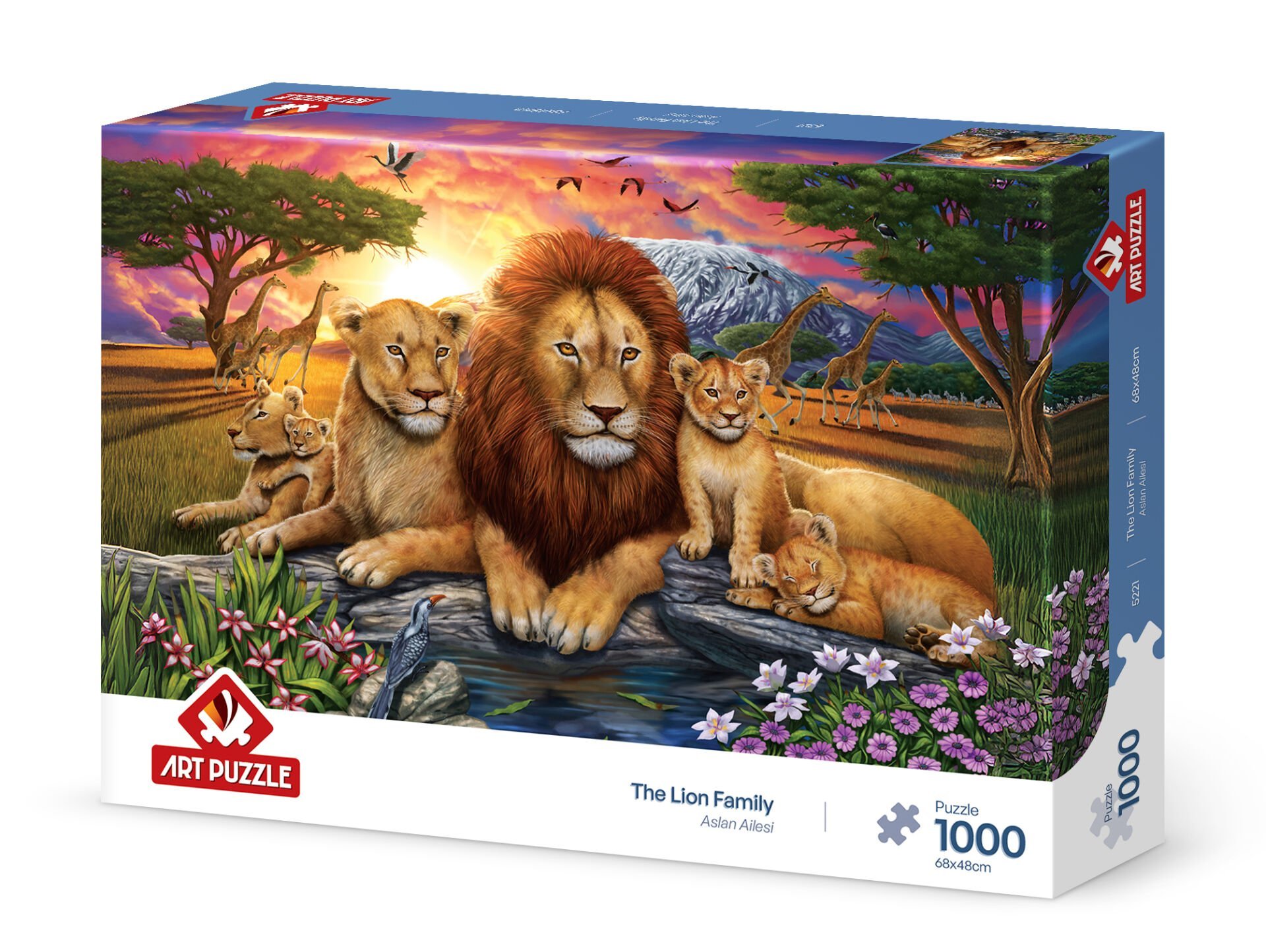 Art Puzzle Aslan Ailesi 1000 Parça Puzzle