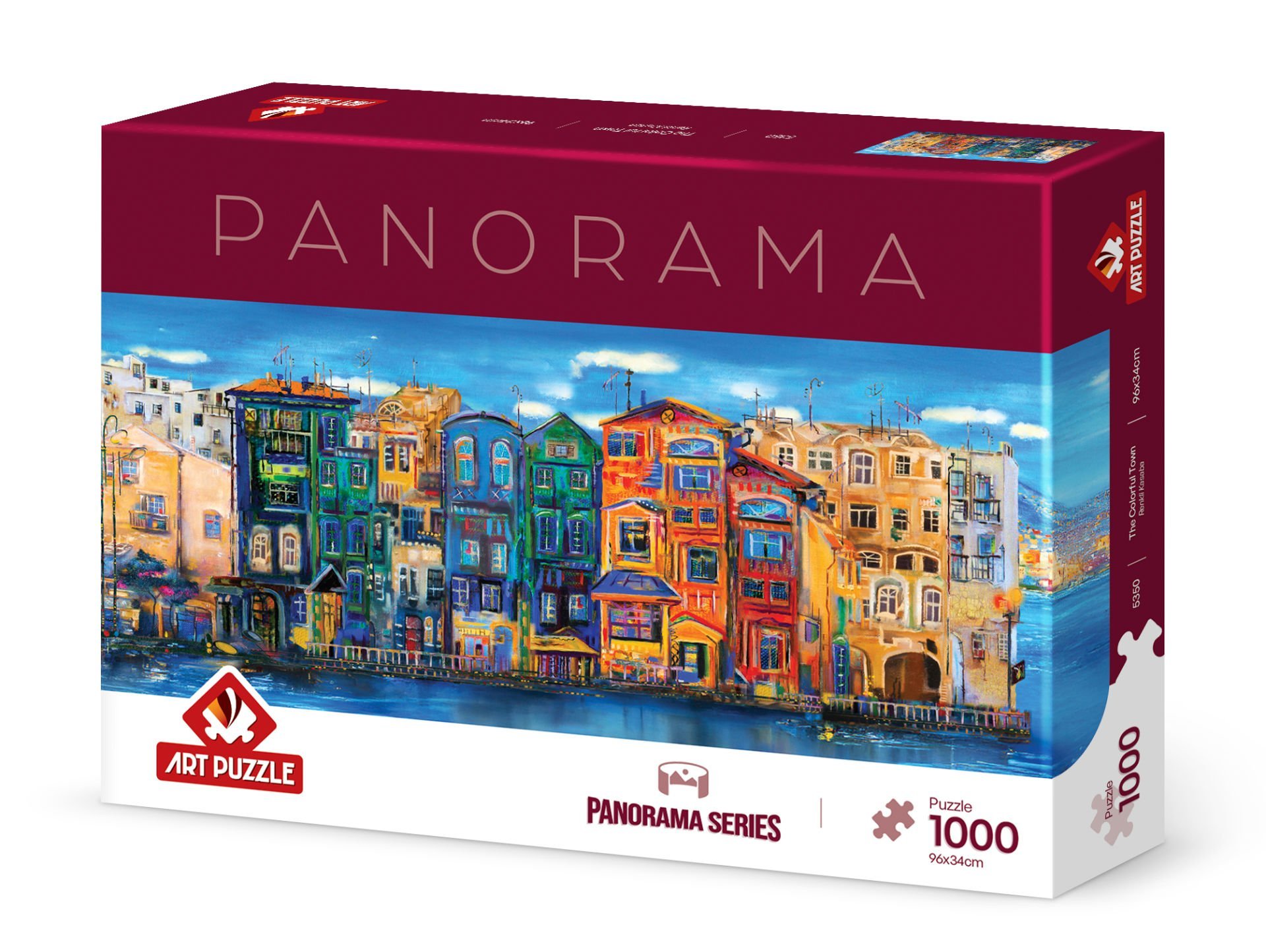 Art Puzzle Renkli Kasaba 1000 Parça Panorama Puzzle