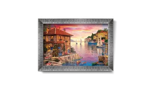 Art Puzzle Akdeniz Limanı  1000 Parça Çerçeveli Puzzle