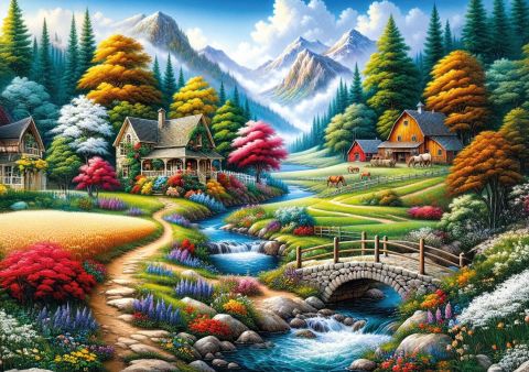 Art Puzzle Renklerin Tarlası 260 Parça Puzzle