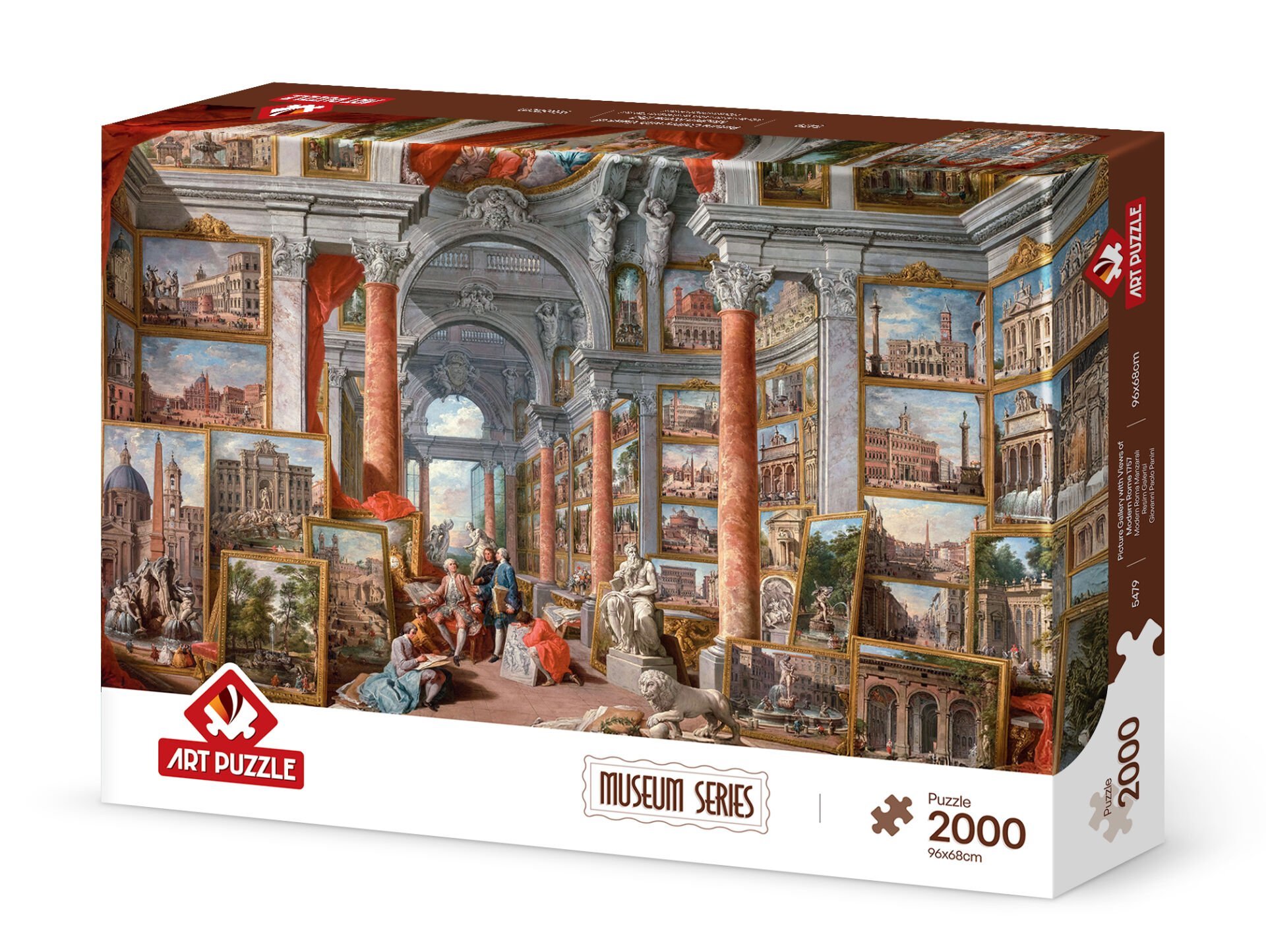 Art Puzzle Modern Roma Manzaralı Resim Galerisi,1757 2000 Parça Puzzle