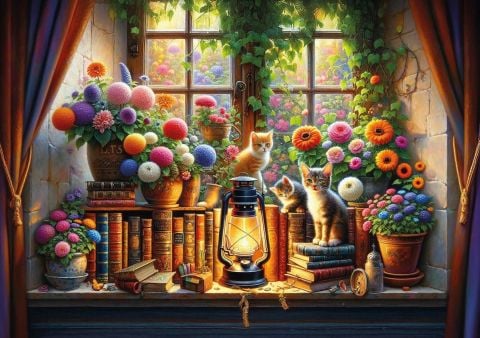 Art Puzzle Kitap Bahçesi 500 Parça Puzzle