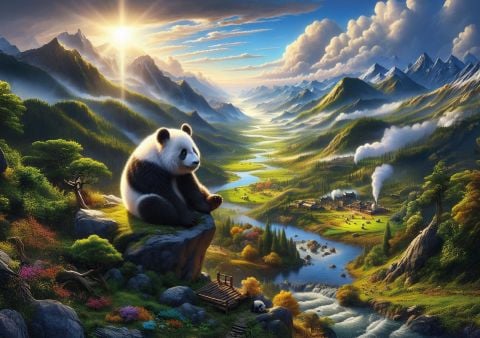 Art Puzzle Pandanın Huzur Durağı 500 Parça Puzzle