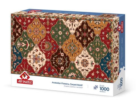 Art Puzzle Anadolu Çiçekleri-Halı Motif 1000 Parça Puzzle