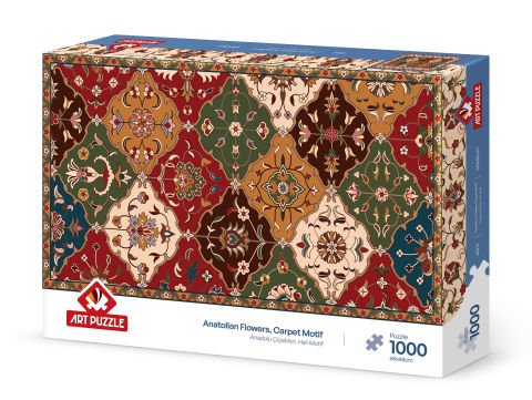 Art Puzzle Anadolu Çiçekleri-Halı Motif 1000 Parça Puzzle